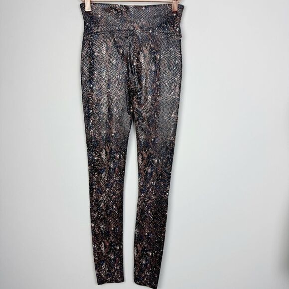 SPANX | Snake Animal Print Brown Black & Brown Leggings Women’s Size Small - Picture 7 of 10